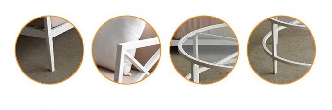테이블과 의자의 안뜰 호텔을 위해 놓이는 백색 구조 알루미늄 소파 이상으로 4 Seater