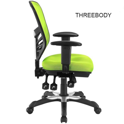 Green Ergonomic Mesh Office Chair , Computer Gaming Mesh Back Office Chair