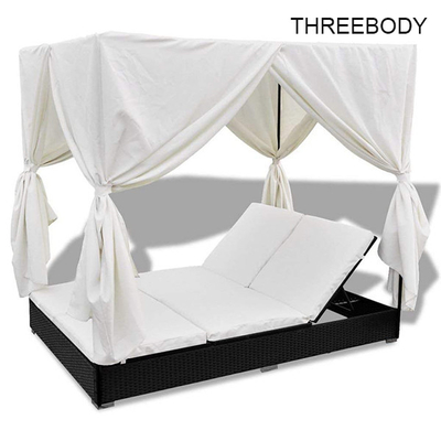 Comfortable Outdoor Furniture Sofa , Cream White Outdoor Garden Furniture Lounge Sofa