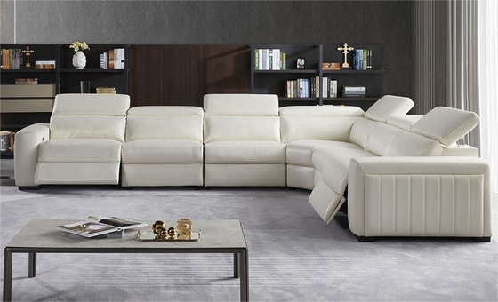 MINBO Customized High-End First-Layer Cowhide Electric Functional Living Room Sofa (130*130*130cm)