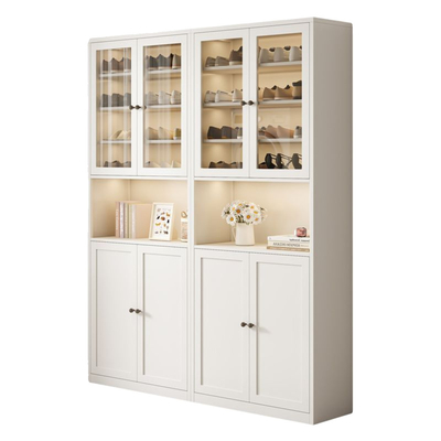 Large-Capacity Multi-Layer Dust-Proof Steel Shoe Storage Cabinet For Home Entrance, Home Exterior Door, Elevator Aisle
