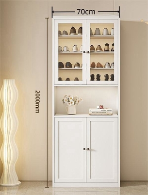 Large-Capacity Multi-Layer Dust-Proof Steel Shoe Storage Cabinet For Home Entrance, Home Exterior Door, Elevator Aisle