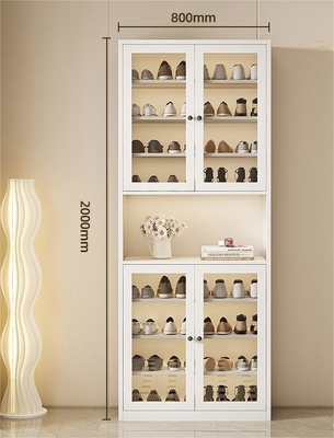 Large-Capacity Multi-Layer Dust-Proof Steel Shoe Storage Cabinet For Home Entrance, Home Exterior Door, Elevator Aisle