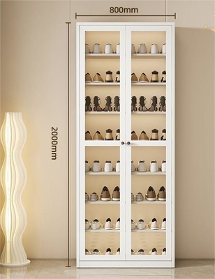 Large-Capacity Multi-Layer Dust-Proof Steel Shoe Storage Cabinet For Home Entrance, Home Exterior Door, Elevator Aisle