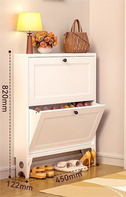 Flip-Type wall mounted Space-Saving Steel Ultra-Thin Shoe Storage Cabinet For Home Entrance, Exterior Door, Aisle
