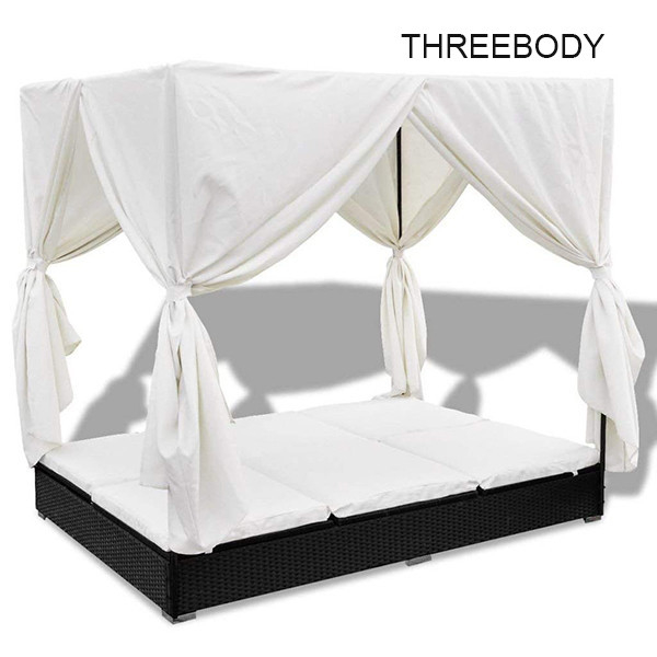 Comfortable Outdoor Furniture Sofa , Cream White Outdoor Garden Furniture Lounge Sofa